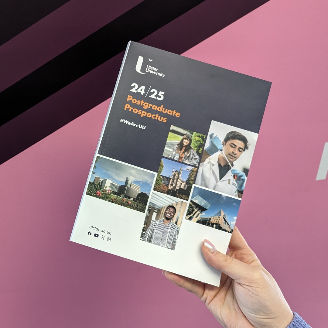StudyAtUlster's tweet image. The 24/25 postgraduate prospectus is now available for download.  

With full-time, part-time, short courses &amp;amp; flexible study options, online &amp;amp; in-person, you’ll be sure to find a course that works for you.  

Download now &amp;gt; ulster.ac.uk/prospectus  

#WeMakeItHappen | #WeAreUU