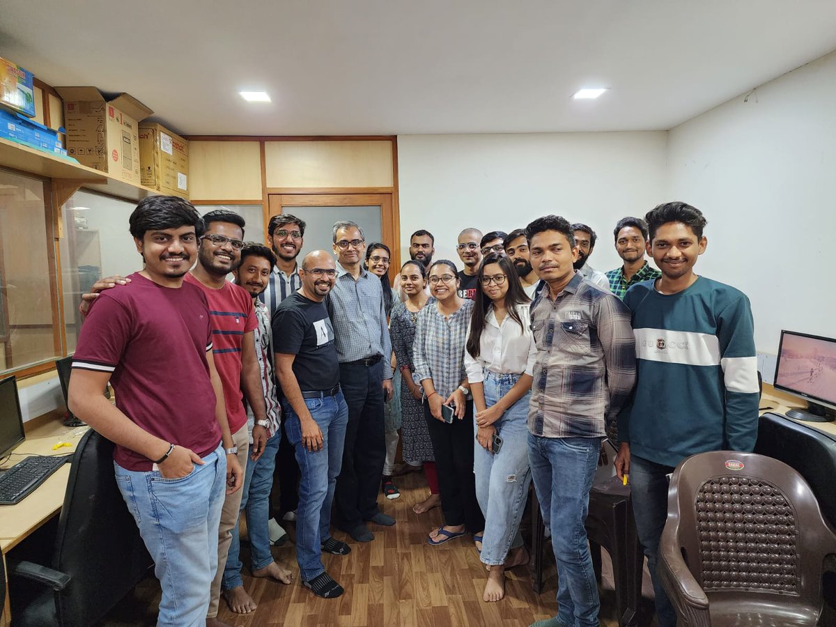 himanshugpatil's tweet photo. Had a great brainstorming session at Investar HQ with @vishalmehta29 of @marketscanner1 on enabling algos with @investarindia software followed by his very inspiring talk with the Investar team. Thanks a lot, Vishal, for visiting us and looking forward to have you back again! https://t.co/tcjqnOKAGd