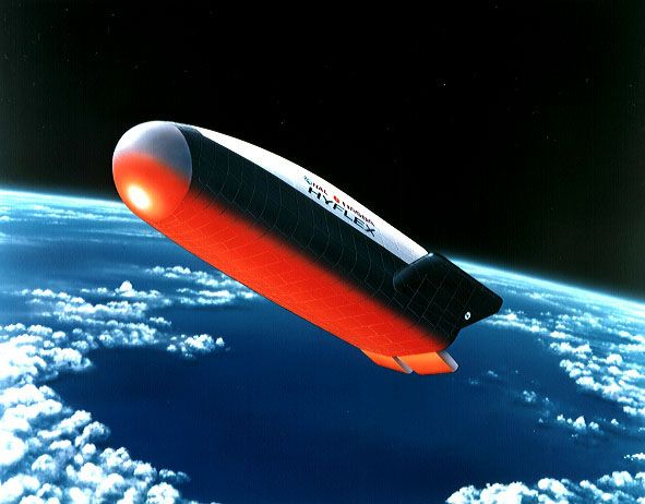 On 1996-02-11, Japan's NASDA and ISAS (predecessors to JAXA) launched HYFLEX (Hypersonic Flight Experiment) to demonstrate re-entry technologies for the HOPE spaceplane.