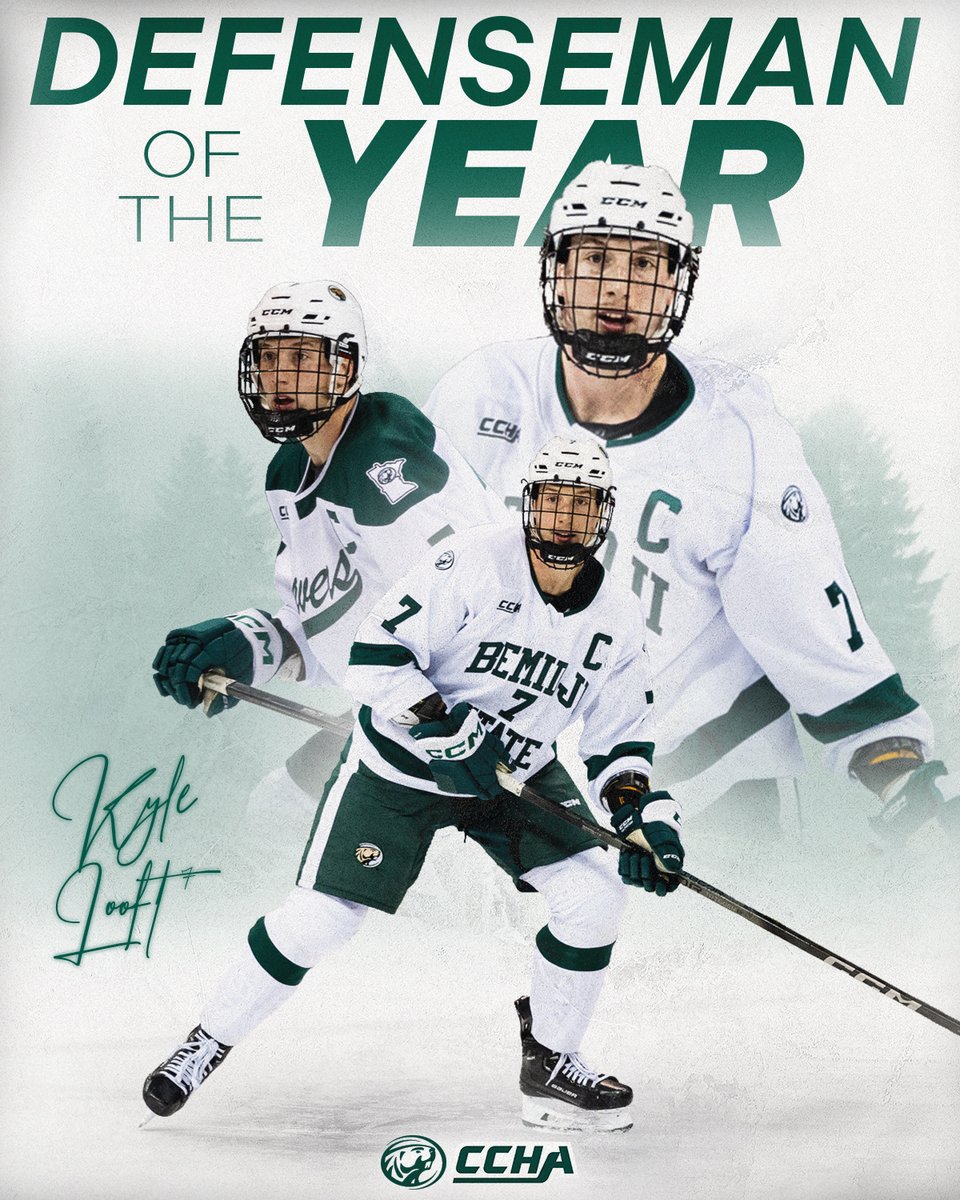 BSUBeaversMHKY's tweet photo. The @CCHAHockey top defenseman award goes to... @kyleloofty15!!

Kyle was voted by league coaches as the Best Defensive D-Man and overall defenseman after a banner year for the Beavs!!

#GoBeavers #BeaverTerritory https://t.co/Px5xw6Z7KP