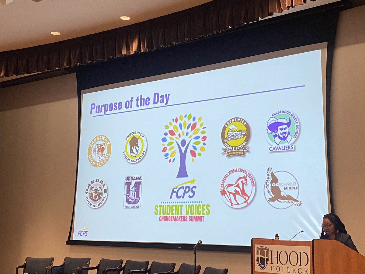 CindyJournell's tweet photo. FCPS Student Voices Changemakers Summit at Hood College. Excited to hear different perspectives from students from across the county! #ChangeMaker #StudentVoices #FCPS #EOD #FCPSLeads https://t.co/0vnM93c81B