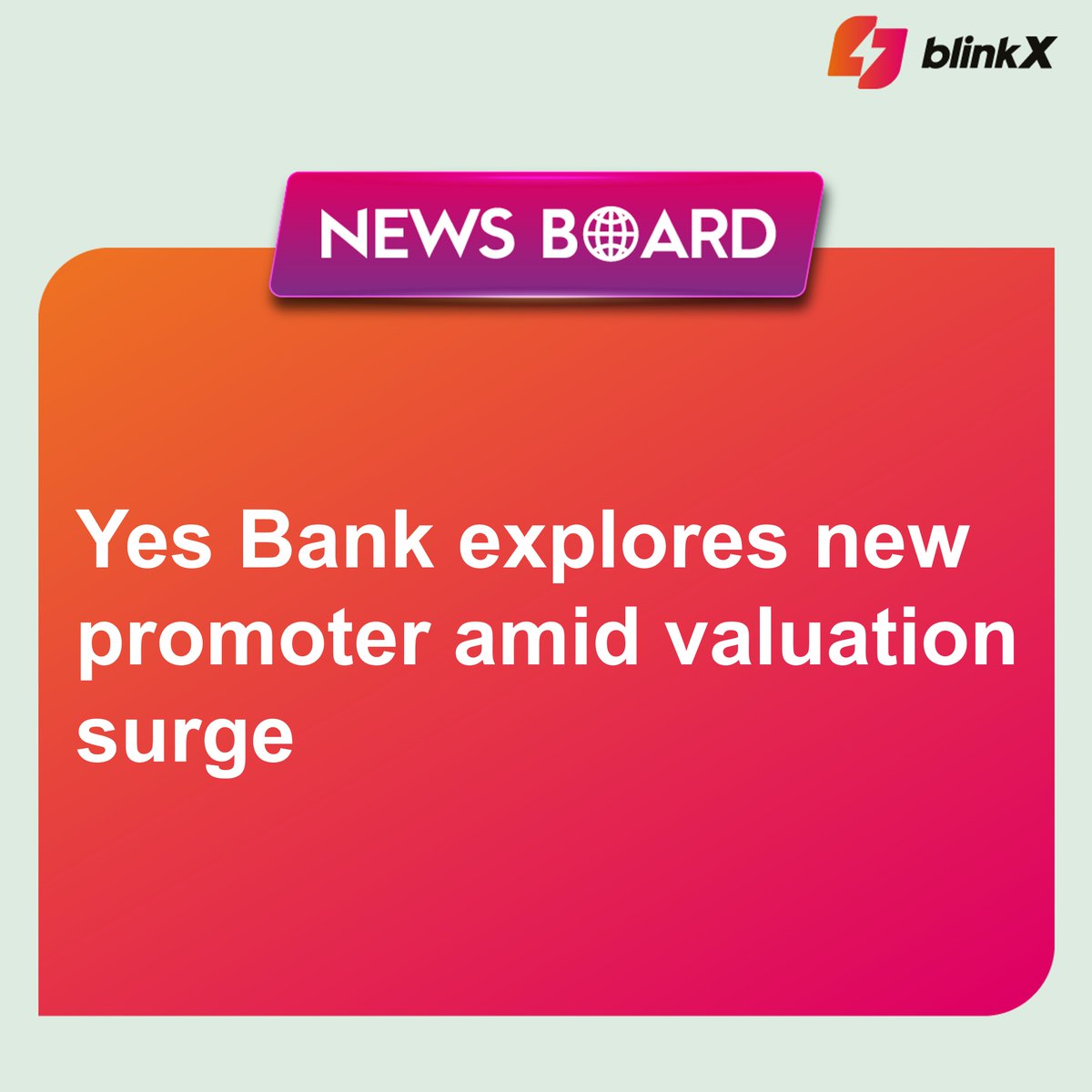 Yes Bank seeks new promoter, aims for $8-9 billion valuation, surpassing current market cap. RBI approval sought for stakes exceeding 26%. Citigroup's India unit aids in the process.

#yesbank #RBI #PromoterSearch #nse #bse #sharemarketindia #news #stockmarket #investing #trading