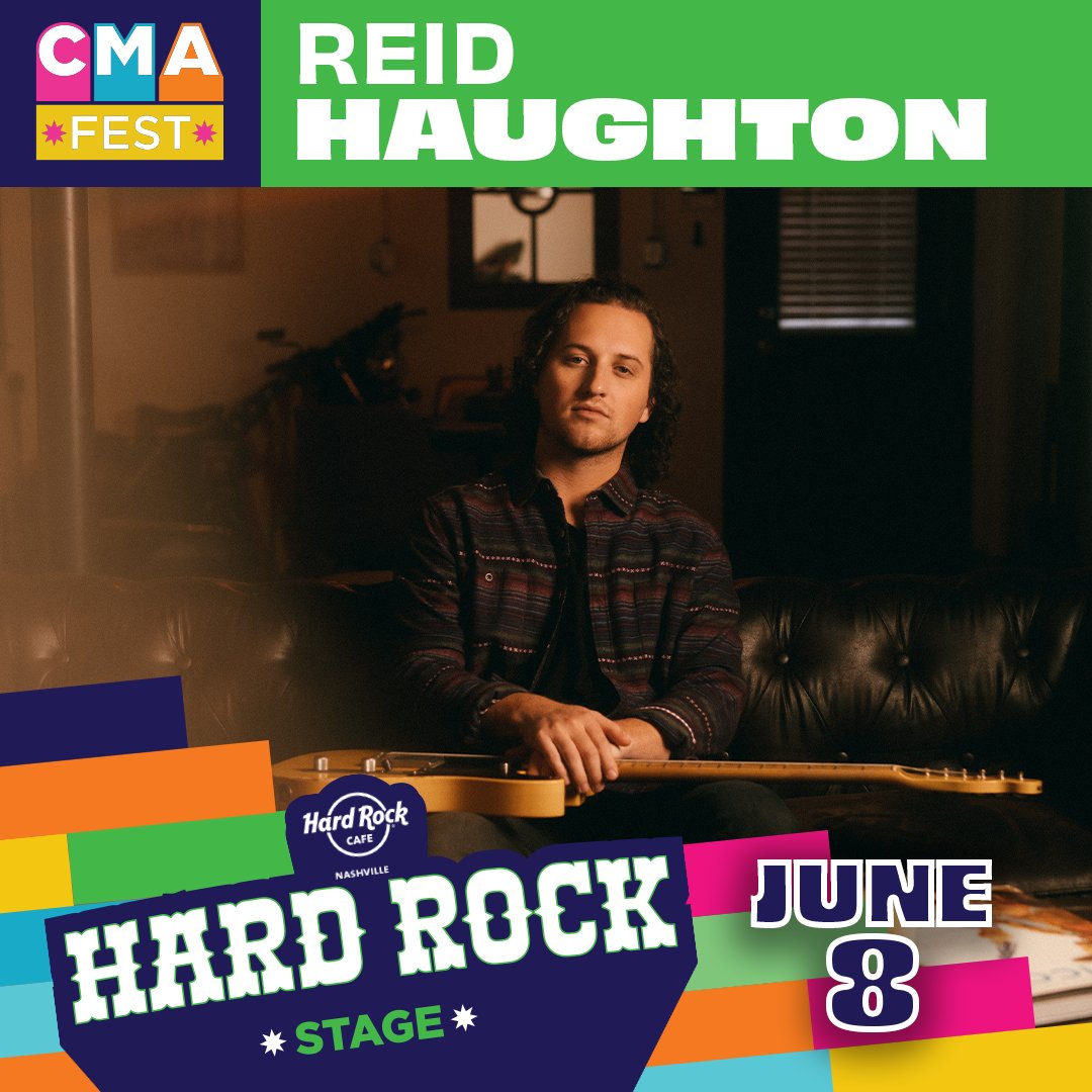 Pumped to be back at @CountryMusic's #CMAFest this year! I’ll catch y’all at the free Hard Rock stage at 4:15pm on June 8th 🤘🏼🎸