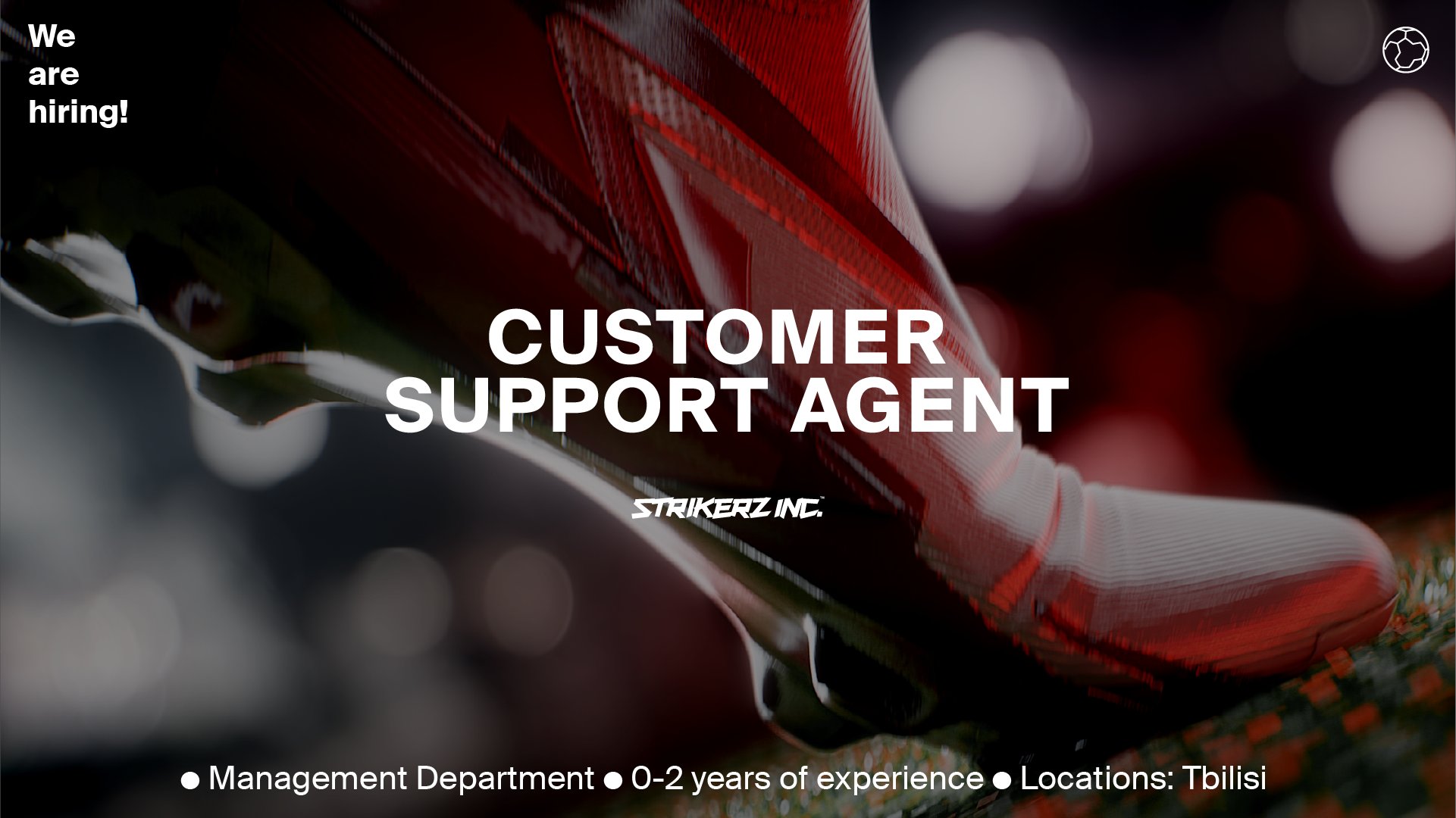 STRIKERZ INC. on X: &ldquo;🔥 We&rsquo;re hiring a Customer Support Agent 