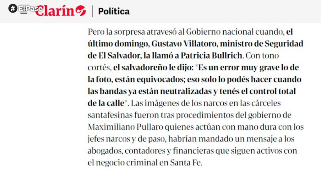marianherrrera's tweet photo. Pullaro y Bullrich: A LO BUKELE

El Ministro de Seguridad de Bukele: https://t.co/Hc52q03Ouo