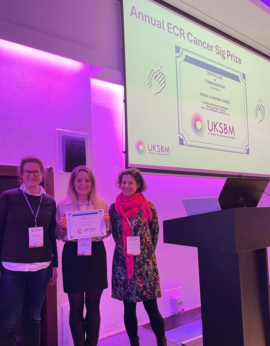 Jo Waller (@jo_wallerphd) on Twitter photo Big congratulations to <a href="/NSchmeBarnes/">Ninian Schmeising-Barnes</a>, winner of the #UKSBMCancerSIG ECR prize! #UKSBM2024 Big congratulations to <a href="/NSchmeBarnes/">Ninian Schmeising-Barnes</a>, winner of the #UKSBMCancerSIG ECR prize! #UKSBM2024