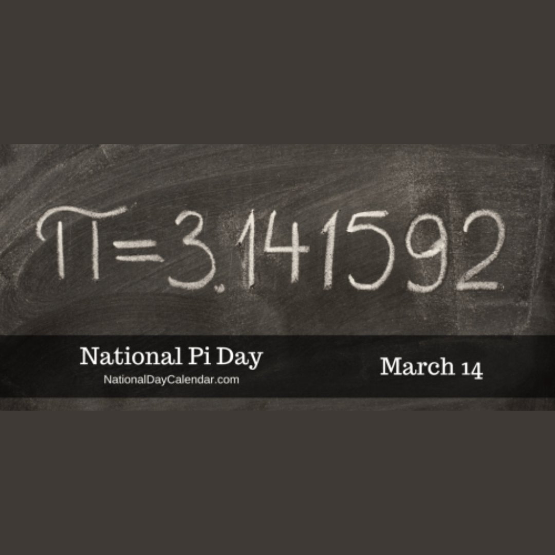 Today is National PI Day. 

How will you celebrate? Will you eat a slice of pie?

#PiDay #3point14 #MathGeek #PiDayCelebration #PieDay #MathIsFun
#NerdyAndProud #Mathematics #PiDay2024 #CircleConstant