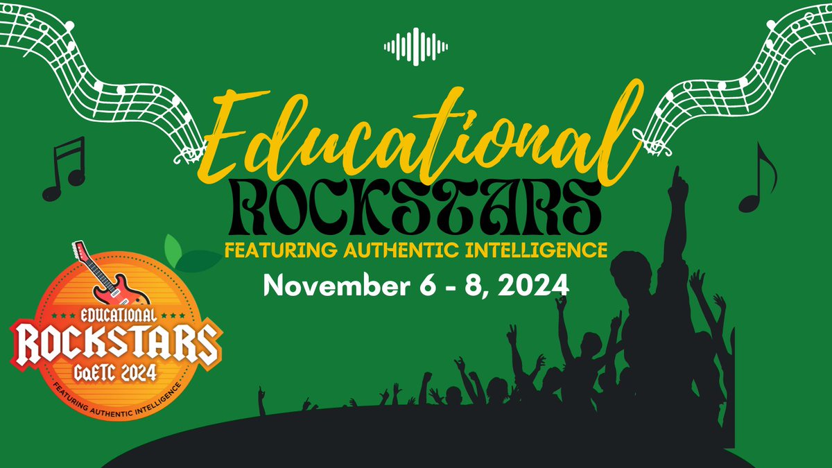 Save the Date for #GaETC24. It will be EPIC! See all of you #EduRockstars November 6-8, 2024. Learn more at conference.gaetc.org