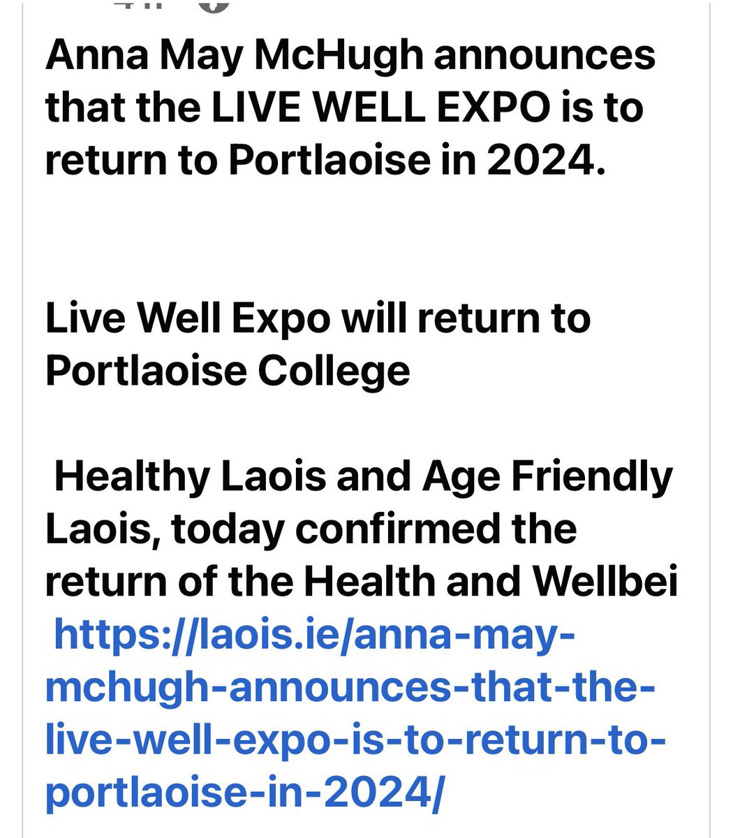 NPA Managing Director Anna May McHugh at the official launch of the 2024 ‘Laois Live Well Expo’ @LaoisCouncil @LaoisNews @LaoisToday @LaoisMacra @LSNationalist @Laois_Chamber @MidlandsIreland @Midlands103 @LaoisGAA1 @LEOLaois @LaoisBusinesses