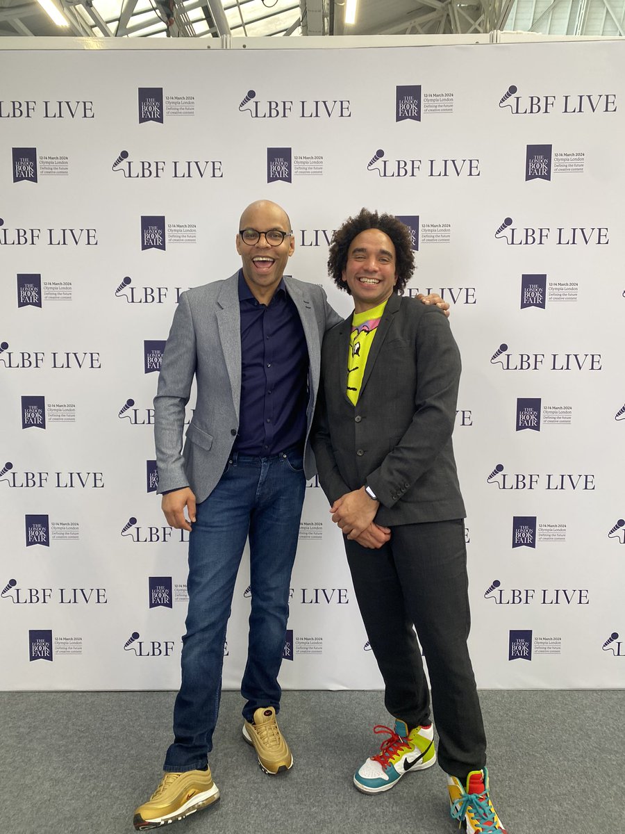 An amazing morning interviewing and hosting a Q&A session with #JosepthCoelho children’s Laureate, author and poet at @LondonBookFair. We met today for the first time in decades having both grown up and hung out as kids on the same council estate in SW London. I guess the boys