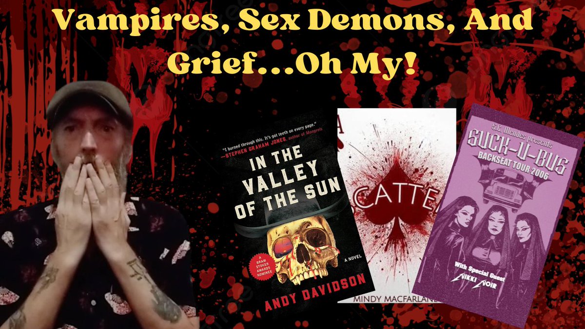 Here are three awesome horror books that you'll want to read! Vampires, sex demons, and grief horror. Featuring @theandydavidson S.C. Mendes and Nikki Noir @BloodBoundBooks and Mindy MacFarlane. youtu.be/HgrlRSQNqsE?si… #HorrorCommunity #Horrorfam #horrorbooks #HorrorReads