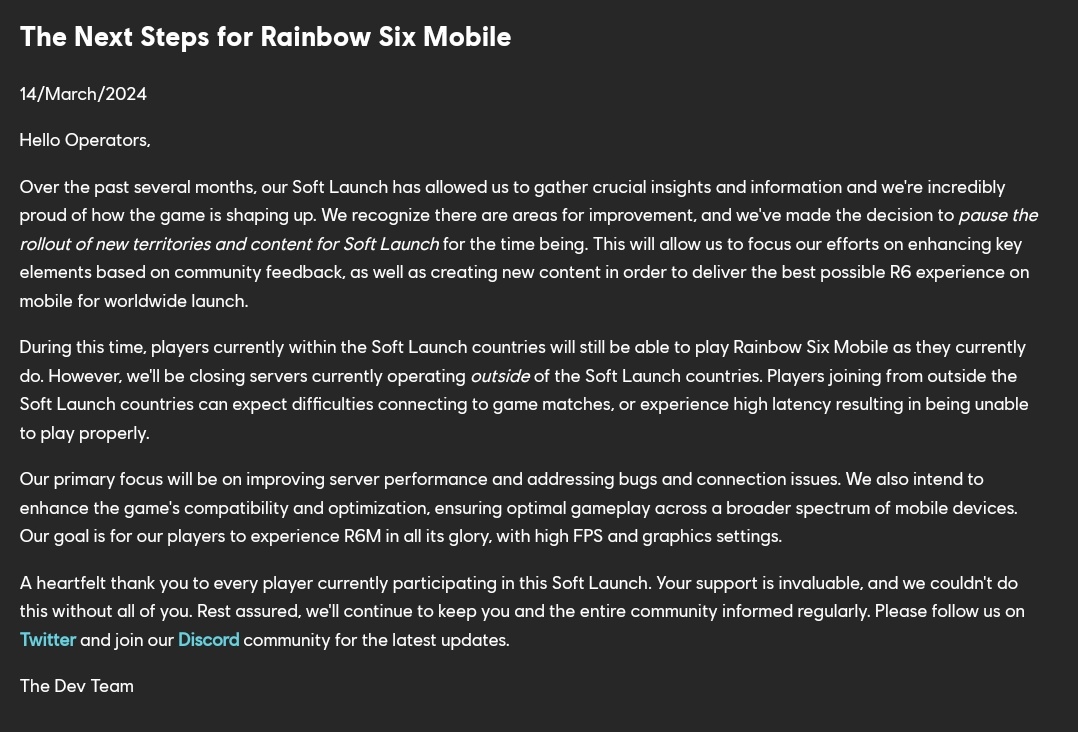 GLXY Rainbow Six Mobile tweet media