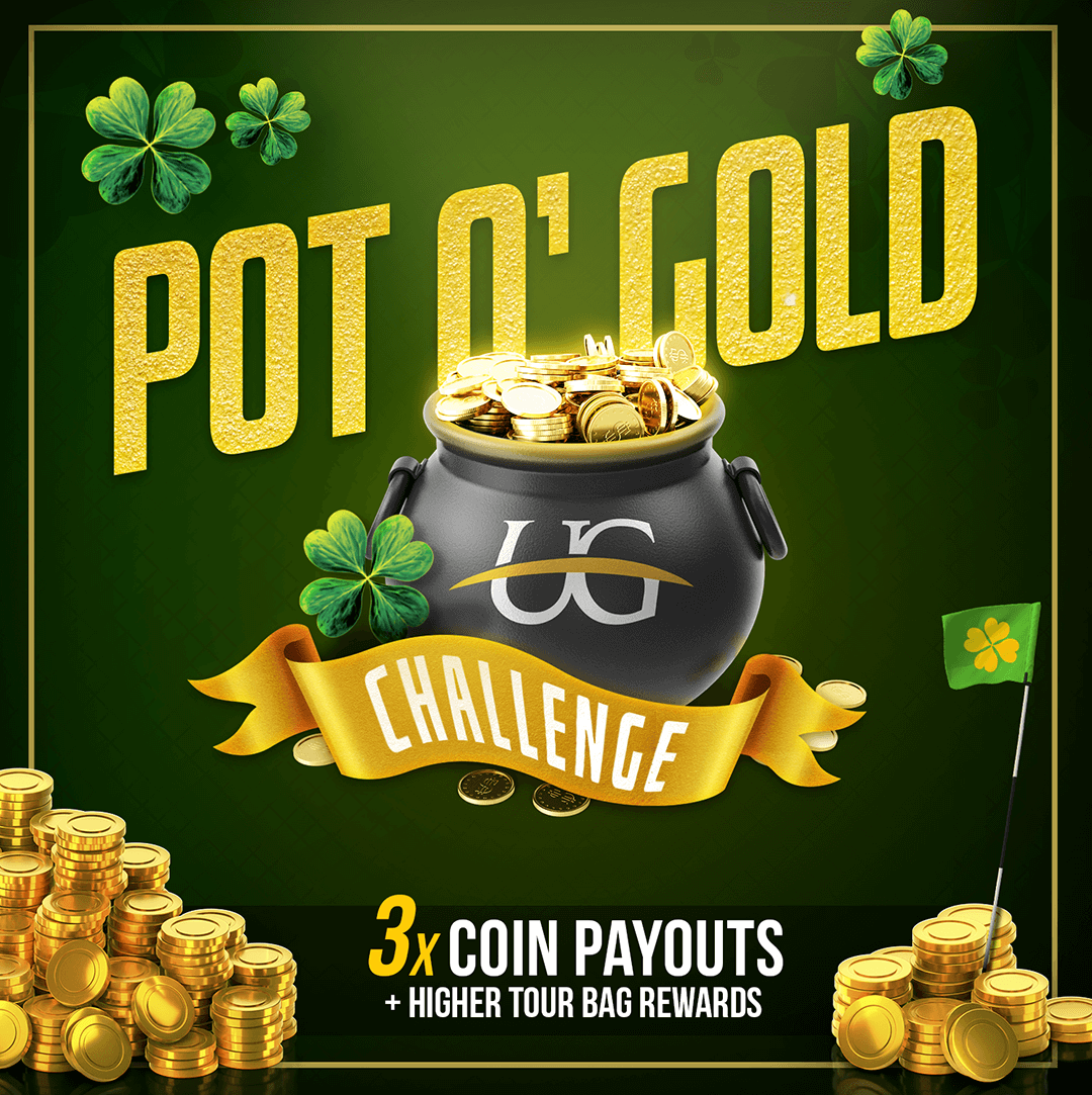 This St. Paddy's Day, put your luck to the test by playing 3 Rounds on 3 Courses for 3x the Coins! Join TODAY to play! ☘️🏌️🍻