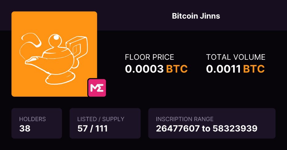 🟧GM! #BTC  #Ordinals 🟧 Unique Jinns emerged from the Bitcoin lamp to fulfill your wishes! Are you ready to make your - Ordinals wish? 111 Inscribed on #Palindromes Like RT &amp; Drop Your BTC Address 👇👇👇