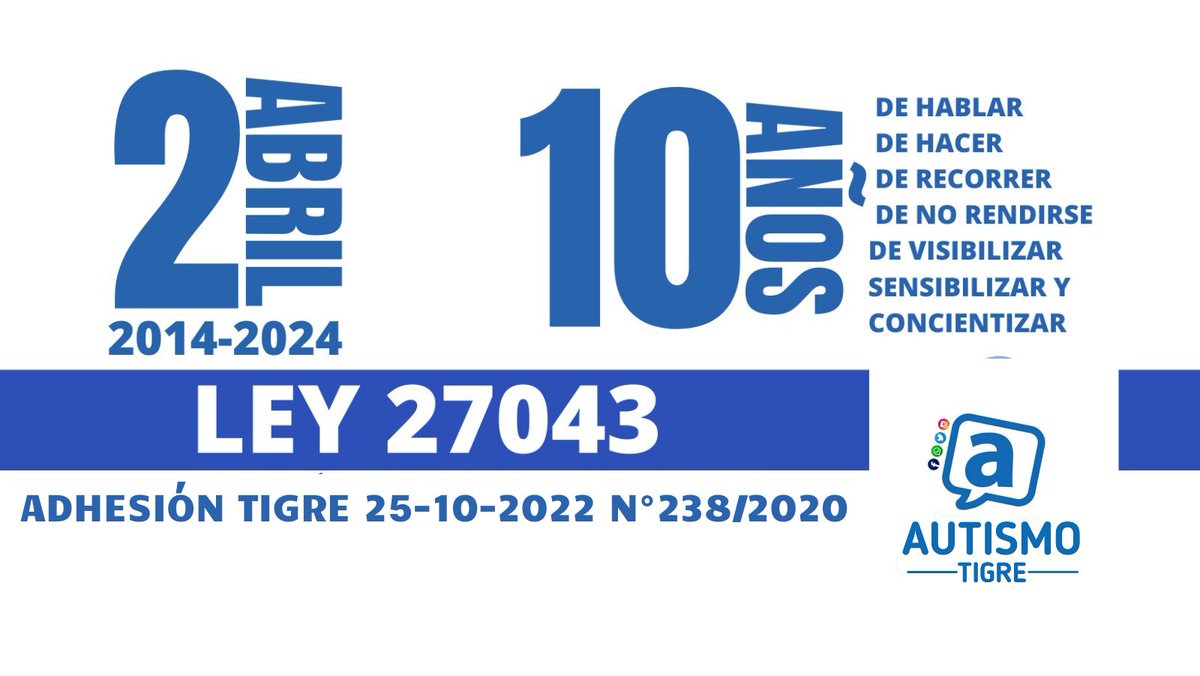 Hablamos y hacemos por el autismo.