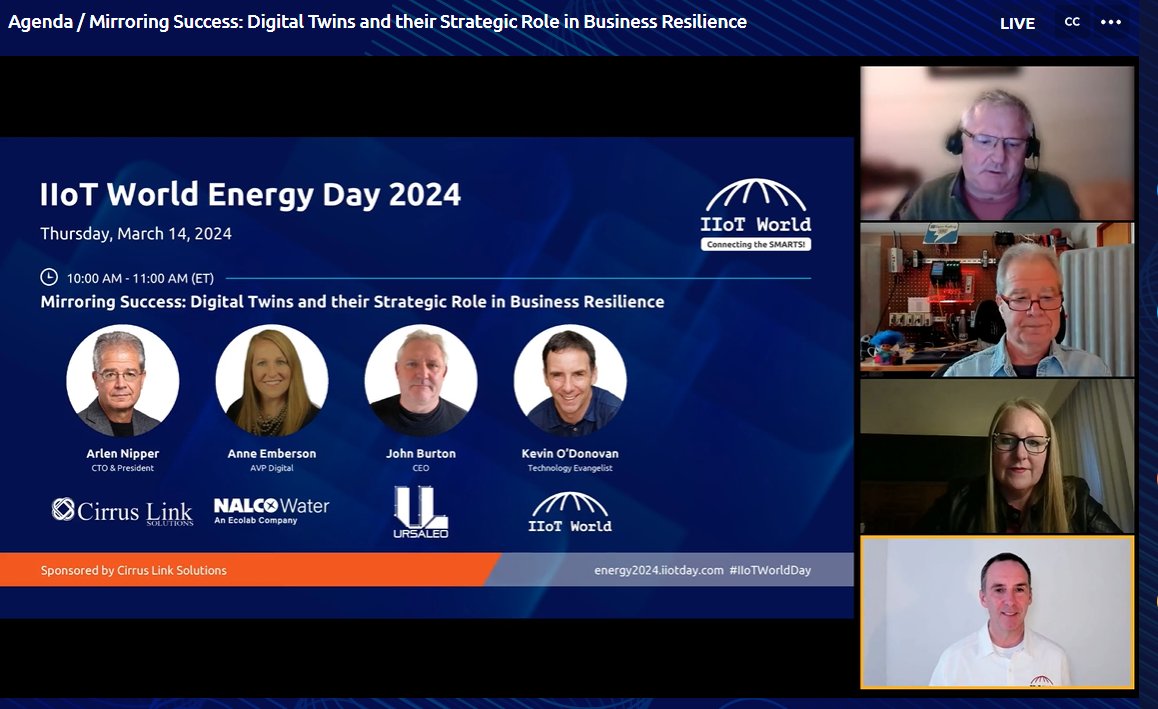 Dive into the strategic role of Digital Twins in business resilience LIVE at #IIoTWorldDay! Join us for insights, strategies, and actionable takeaways. Don't miss out – join us live now! ow.ly/6L3U50QTenY #sponsored #cirrus_iiot #DigitalTwins #industry40 #BusinessResilience