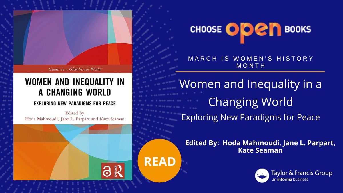 routledgebooks's tweet photo. Add this #openaccessbook to your #WomensHistoryMonth reading list. https://t.co/fWBLZ3lr0A https://t.co/wVeOJbrv26