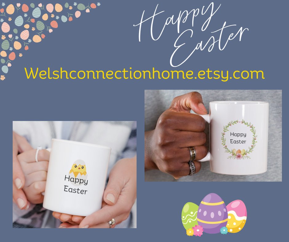 welshconnection's tweet photo. Easter mugs are out. Available on etsy. https://t.co/2QOCWlKyOi