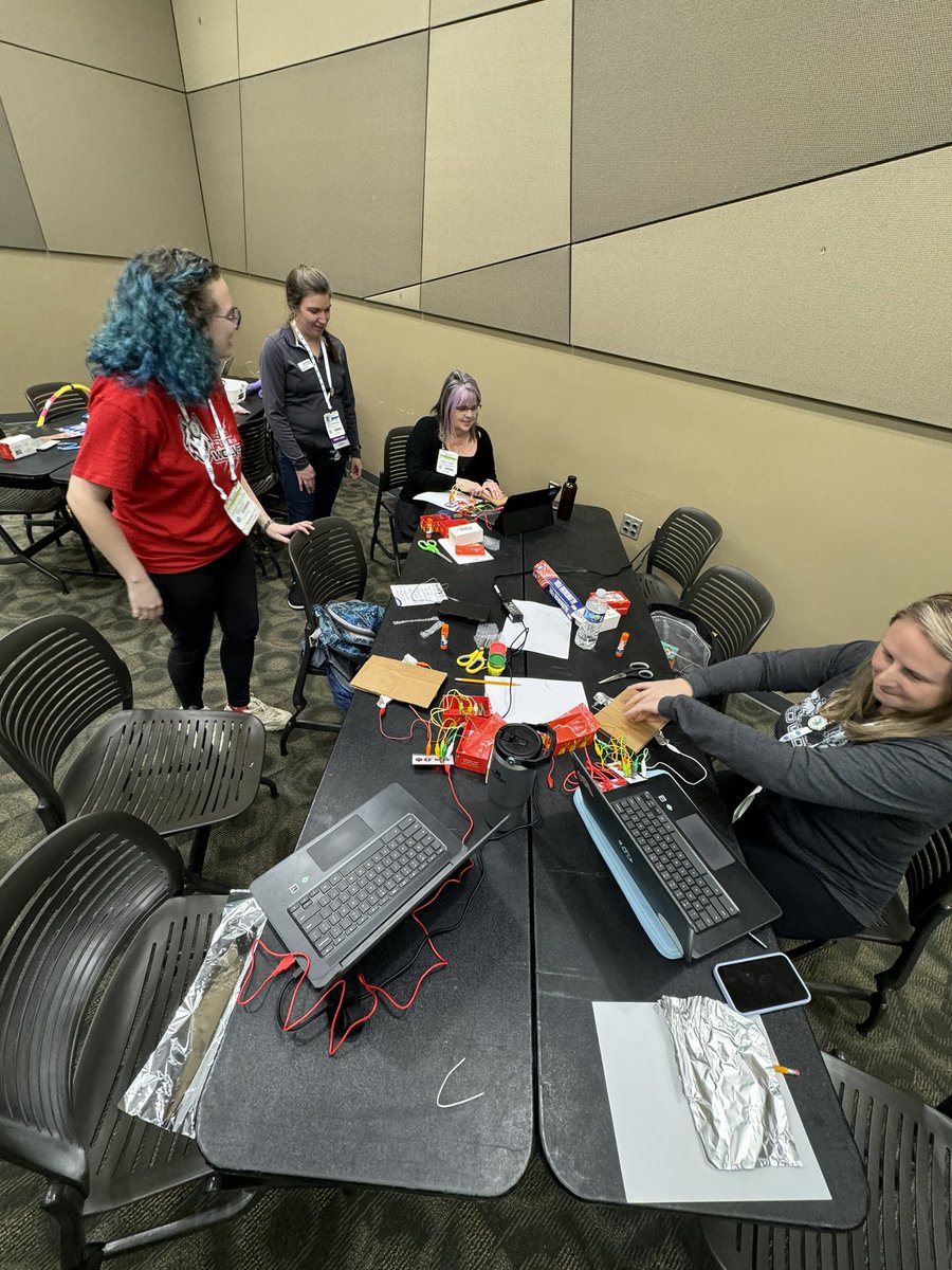 The Creative Maker workshop offered an enjoyable, hands-on experience. I always enjoy discussing Assistive Technology and @makeymakey. Thanks for the support @REMCAssociation & @SaginawISD #MACUL24 @KatieButzuOT