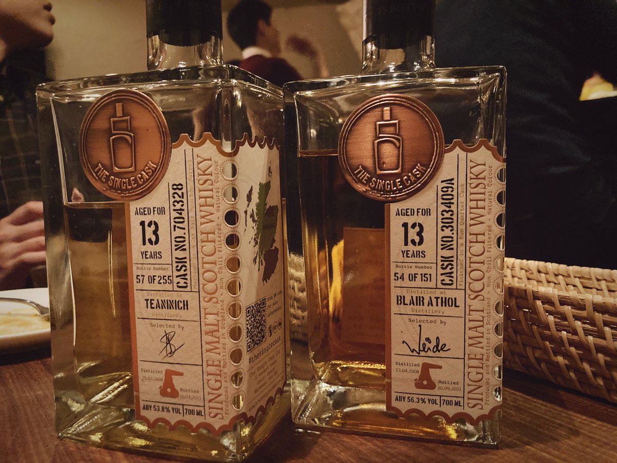 WhiskyTrend's tweet photo. 少し珍しいボトラーズ、知ってる方いますか？？

#ウイスキー #ウイスキー好き
#Whisky #BAR #ウイスキー好きと繋がりたい　#TWLC 
#シングルカスク社 https://t.co/TbrDj6BhKd