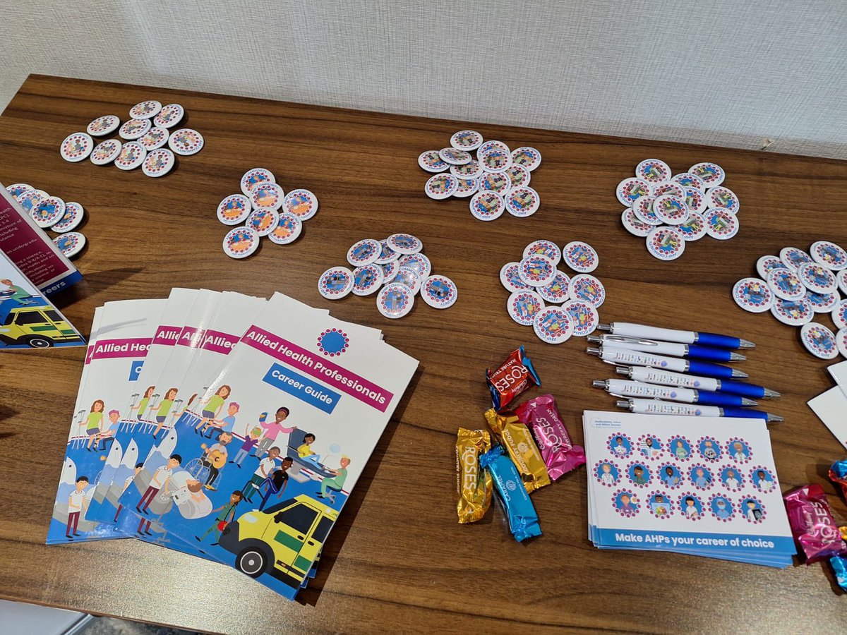 We’re ready for the East of England recruitment event to support refugees and international recruits find employment in the NHS. Utilising our resources to increase awareness of #AHP roles. 2,000 candidates expected!