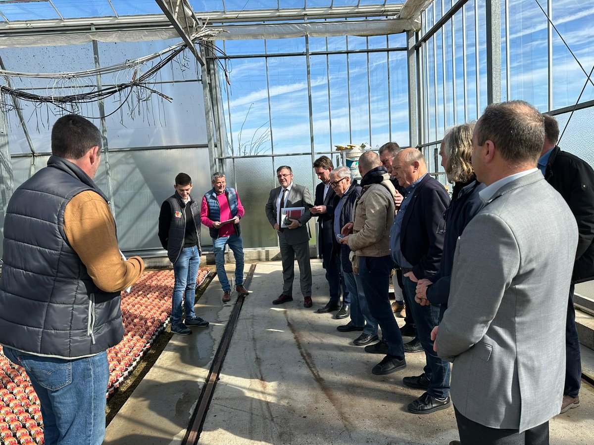 Prefet68's tweet image. #agriculture
📅Ce 14/03, Thierry Queffélec, @Prefet68 a visité Geny SCEA, entreprise horticole à #Cernay, accompagné d'acteurs du monde agricole et d'élus du territoire.
🌱Échanges sur les sujets d'actualité : l'installation des jeunes agriculteurs, la gestion des déchets, etc.