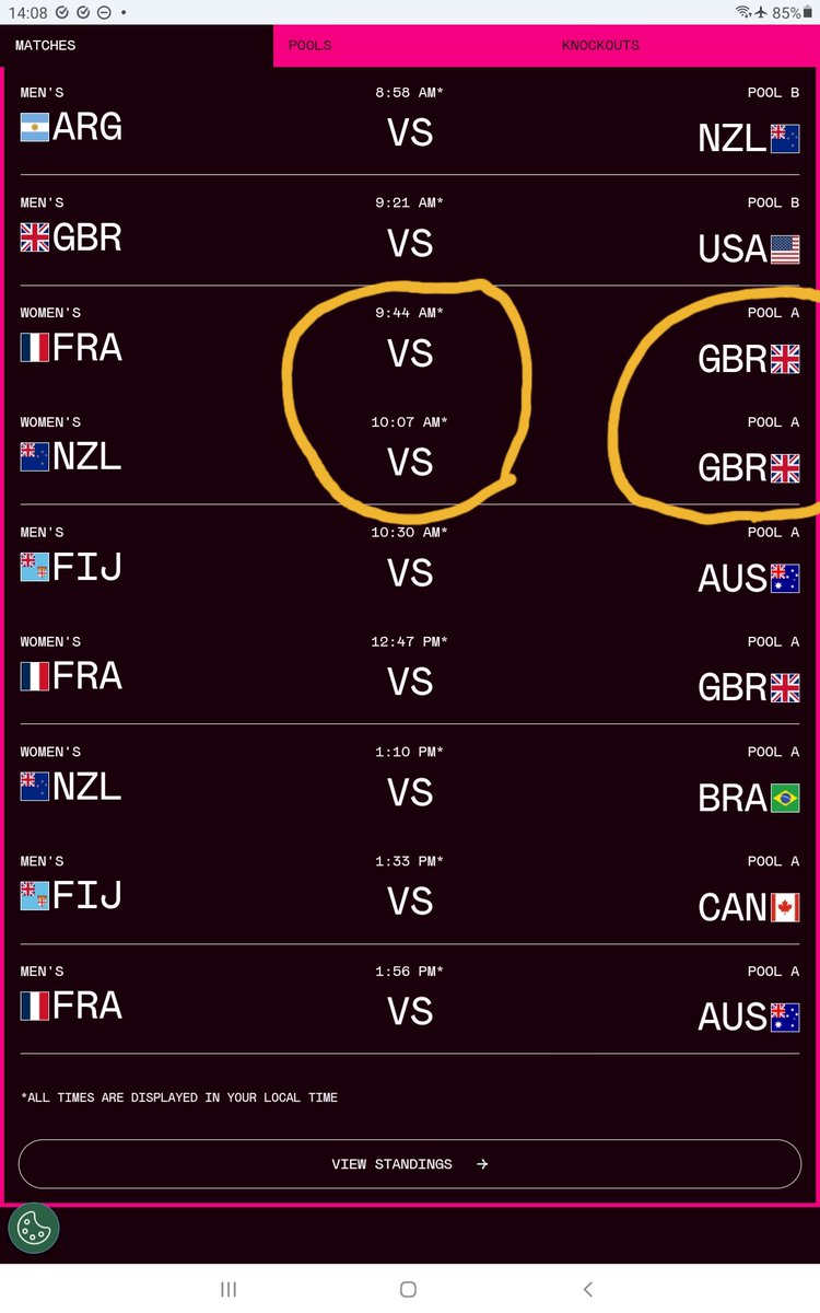 That is going to be a really tiring 45 minutes for the @GBRugbySevens women at Hong Kong 7s. Does nobody at @SVNSSeries ever proof-read what they post on their web site, or in what is proving to be a very user-unfriendly and tardily updated app?