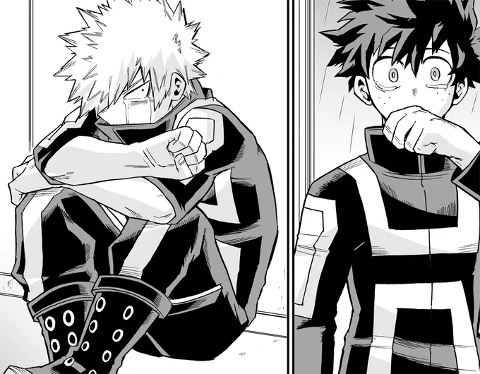 こんな感じの漫画です
出と勝2人だけのコマも世界も会話も涙もとても楽しく描きました。よかったら本も読んで頂けると嬉しいです。描いてて楽しかったコマは全部ですがここは久しぶりのぽろぽろ涙で楽しかった泣かせてごめんね… 
