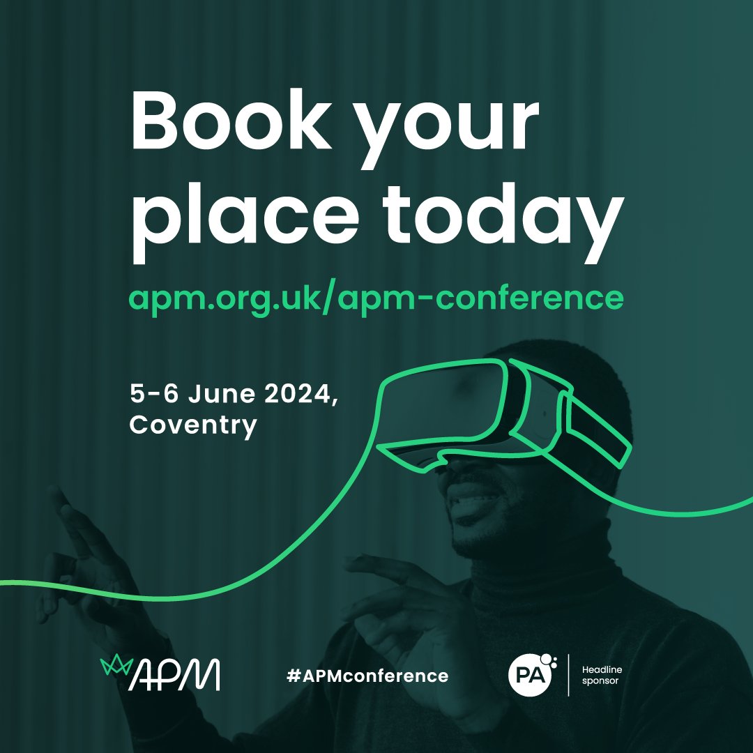 Unlock your potential at our #APMconference, sponsored by PA Consulting, for two days of networking and growth. Learn about the future skills needed for you to thrive in the project profession and choose between two captivating streams: 'Tackle Big Topics' or 'Build your…