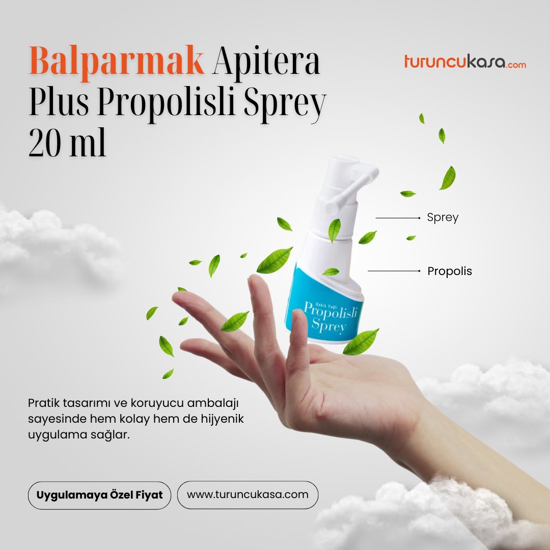 TuruncuKasa's tweet photo. Balparmak Apitera Plus Propolisli Sprey, doğal propolis içeriğiyle güçlendirilmiş etkili bir formül sunuyor.
Arıların mucizevi yaratıcılığından ilham alan bu sprey, güçlü antibakteriyel özellikleriyle boğaz ve ağız sağlığınızı ve doğal savunma sistemini güçlendirir. https://t.co/ePJCW7NcN2