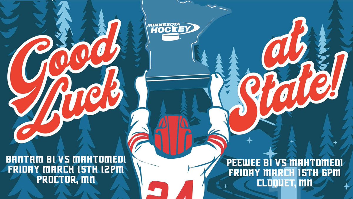 We’re 1️⃣ day away from The @MinnHockey State Tourney! 2️⃣ EP Teams head up to the great North this weekend in search of 🏆 & memories. Good luck boys!🌲🦅 Games This Friday: Ban B1 vs Mahtomedi - 12PM PW B1 vs Mahtomedi - 6PM #drive2state #ephockey mnhockey.tv/channel?name=s…