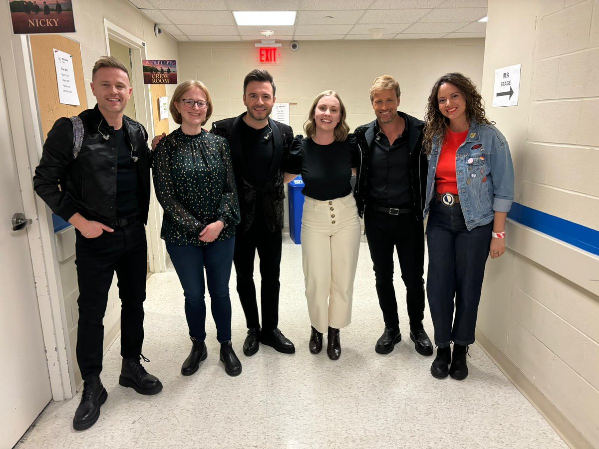 First stop Toronto on their first ever North American Tour! Fantastic performance by @westlifemusic last night, one of 3 sold out shows. The first of many visits here, we hope! 🇨🇦💚🇮🇪🎶