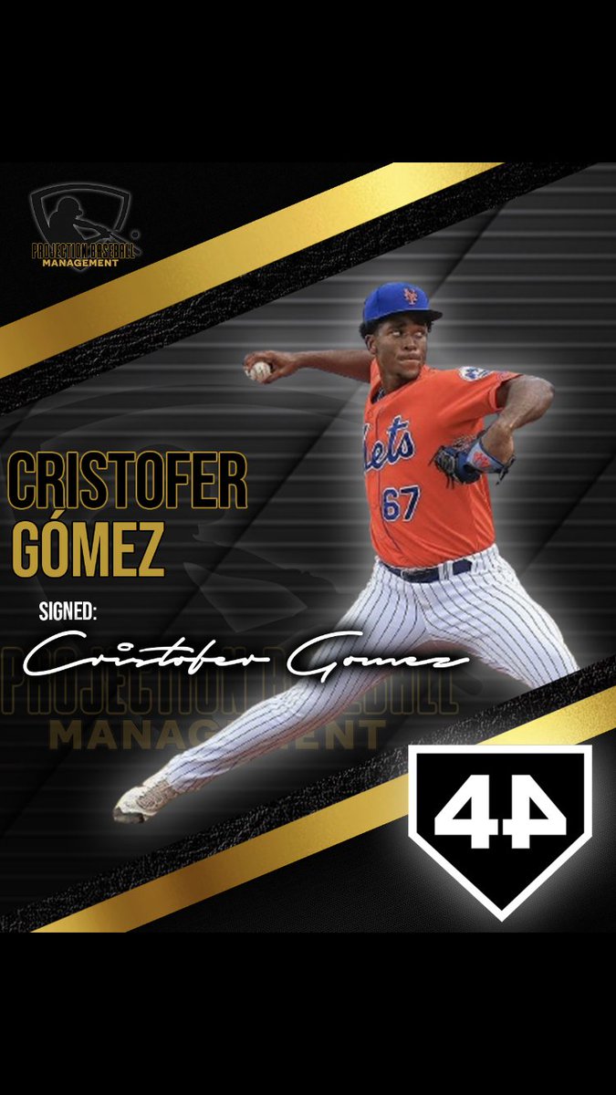 We are excited to announce the endorsement deal between Cristofer Gomez and 44 Gloves.

#pbm #projectionbaseballmanagement #2024 #nymets #44gloves