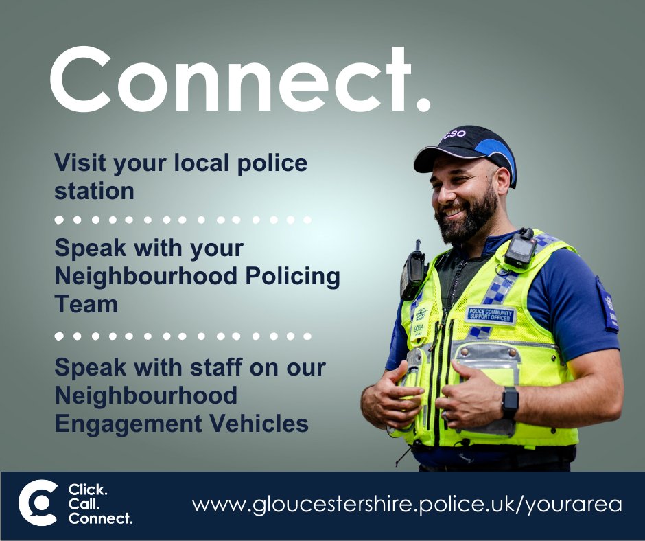 Glos_OPCC's tweet photo. We’re distributing leaflets around Gloucestershire to let you know about #ClickCallConnect.
The Constabulary are here to help whenever you need them. However, if you’ve never contacted the police before you may be unsure of the best way to contact them. https://t.co/MJn1wr2qFW