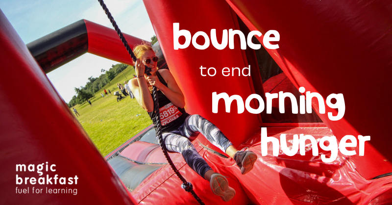 magic_breakfast's tweet photo. Take part in the Inflatable 5K Obstacle Course! 
Jump, slide and bounce your way to the finish line, and raise money for children experiencing hunger in the UK.
