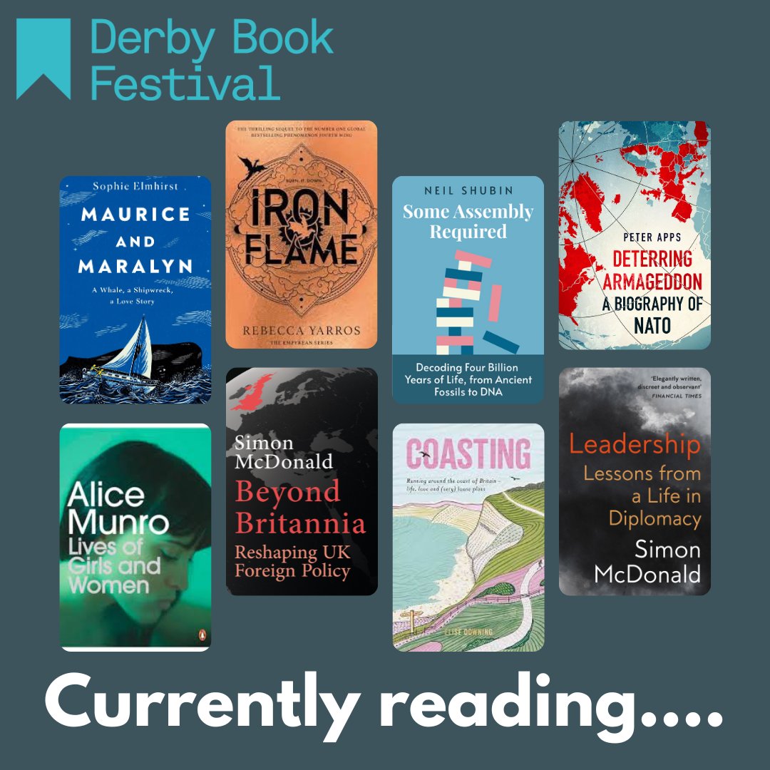 Have you read any of the books featured in this month’s Currently Reading? Head to the link in our bio for full reviews. We’d love to know what you’re currently reading?derbybookfestival.co.uk/news/2024/febr… #bringingbookstolife