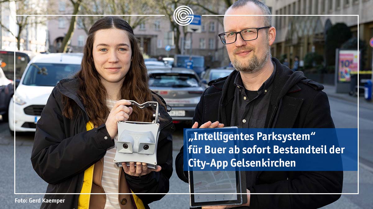 Schluss mit der unnötigen Parkplatzsuche: Über die City-App #Gelsenkirchen könnt ihr freie Plätze in Buer direkt sehen! Nutzt die Funktion „Parken in Buer“, wählt einen freien Parkplatz aus und lasst euch direkt dorthin navigieren. 👉 t1p.de/cqpwl