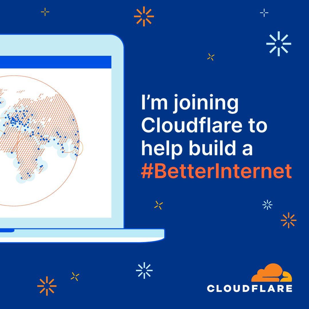 I absolutely love cloudflare as a company, so I shoot my shot and I DID IT!

guys...
I'm joining @Cloudflare this summer as an intern to help build a #BetterInternet