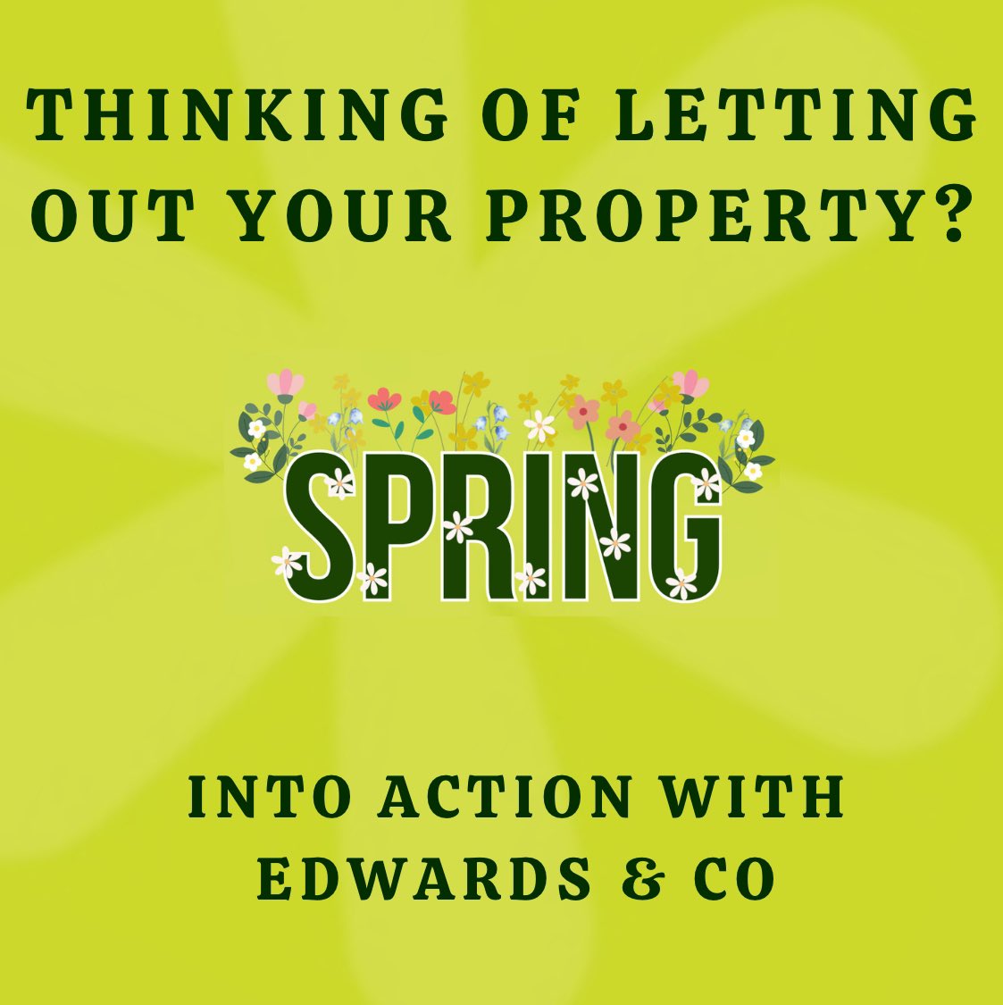Are you thinking of letting out your property this Spring? 

We have a dedicated lettings team, who would be happy to answer any questions and offer advice or if you’re a landlord and don’t want the added stress of managing the property yourself get in touch with us!