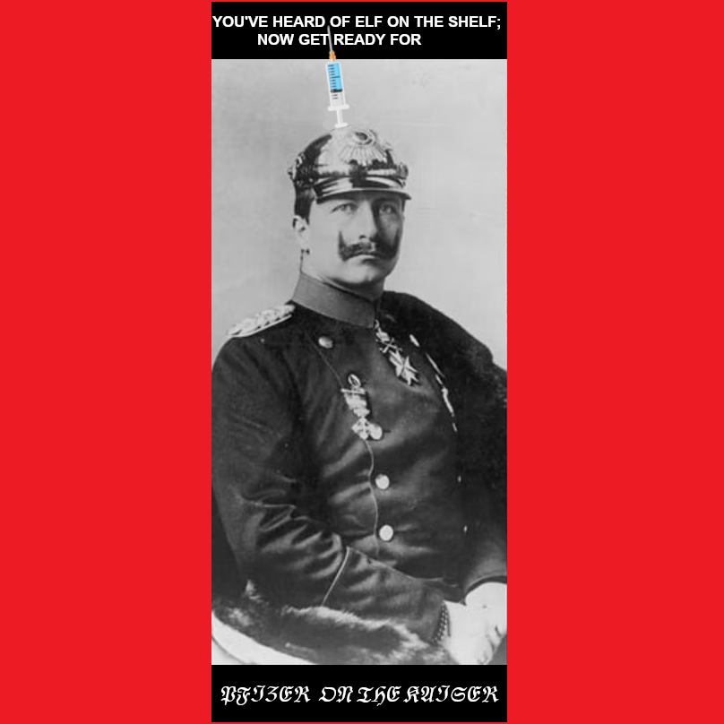 Kid_1000Eyes's tweet photo. #memes #elfontheshelf #kaiserwilhelmii #pickelhaube #pfizerclotshot https://t.co/mgXJSL4oCh