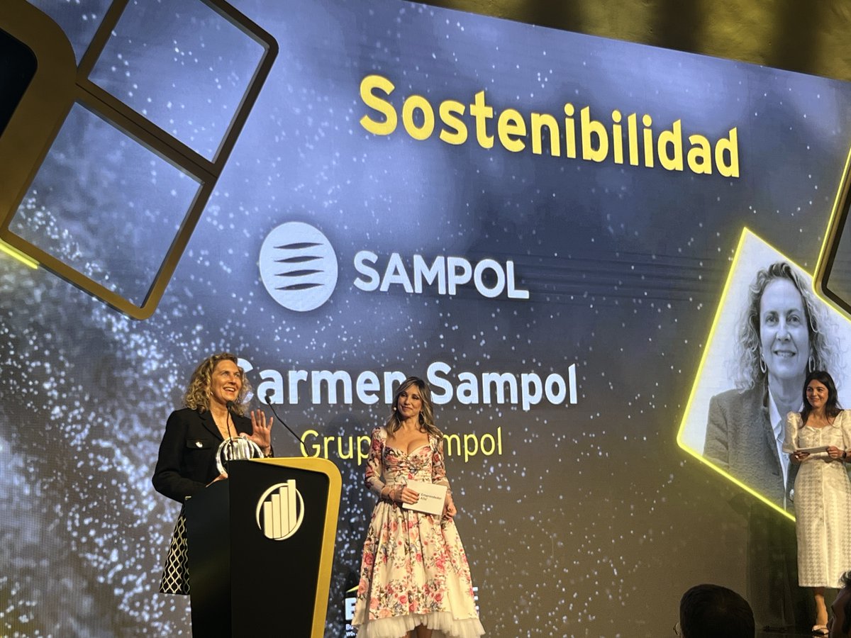 #EYPremioEmprendedordelAño2023🏆
🟡El premio a la Sostenibilidad es para <a href="/Carmen/">Carmen</a> Sampol, CEO de <a href="/SampolEnergia/">Sampol Energía</a>: “Es un orgullo para mí, ya que mi padre fue galardonado con este premio hace unos años”.