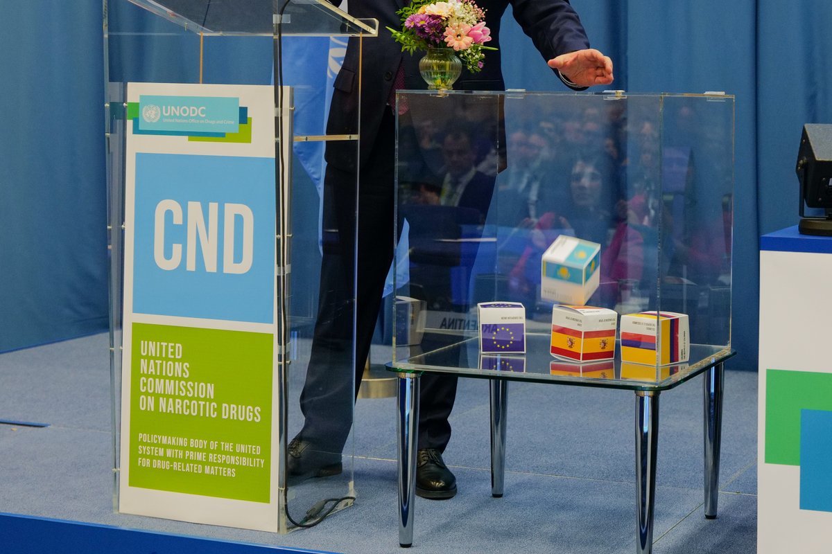 UNODC_CND's tweet photo. In expression of their commitment to accelerating the implementation of all international drug policy commitments, over 50 pledges are made by Member States today and tomorrow during the General Debate.
Curious what was pledged? > https://t.co/9IPnX2Pkxd
#Pledge4Action #CND67 https://t.co/GssGfshT0N