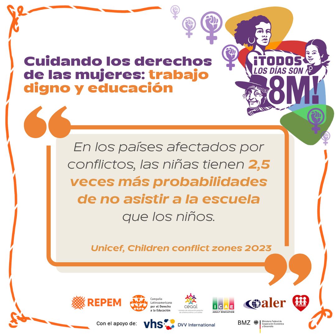 Frente a los desafíos que impone un entorno de conflicto, la educación de las niñas no solo es un derecho, sino una herramienta en medio de la adversidad. Sumemos esfuerzos para crear entornos seguros y fomentar aprendizajes 🧡.