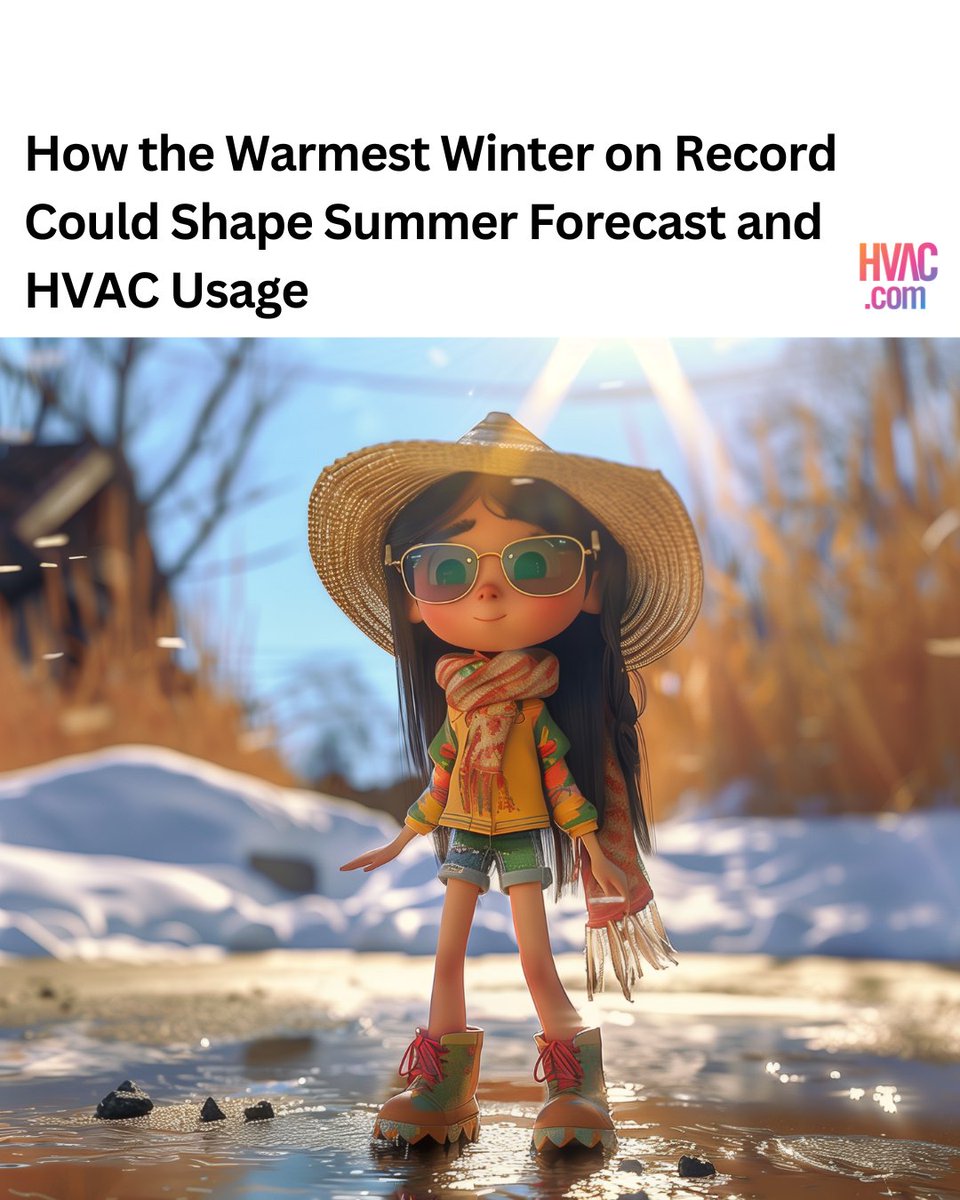 Curious about the unexpected warmth this winter? 🌡️ The contiguous United States saw its warmest winter on record in the 2023-24 season. Find out how this record-breaking winter could affect your HVAC usage patterns for spring and summer. bit.ly/3Iyx2TL