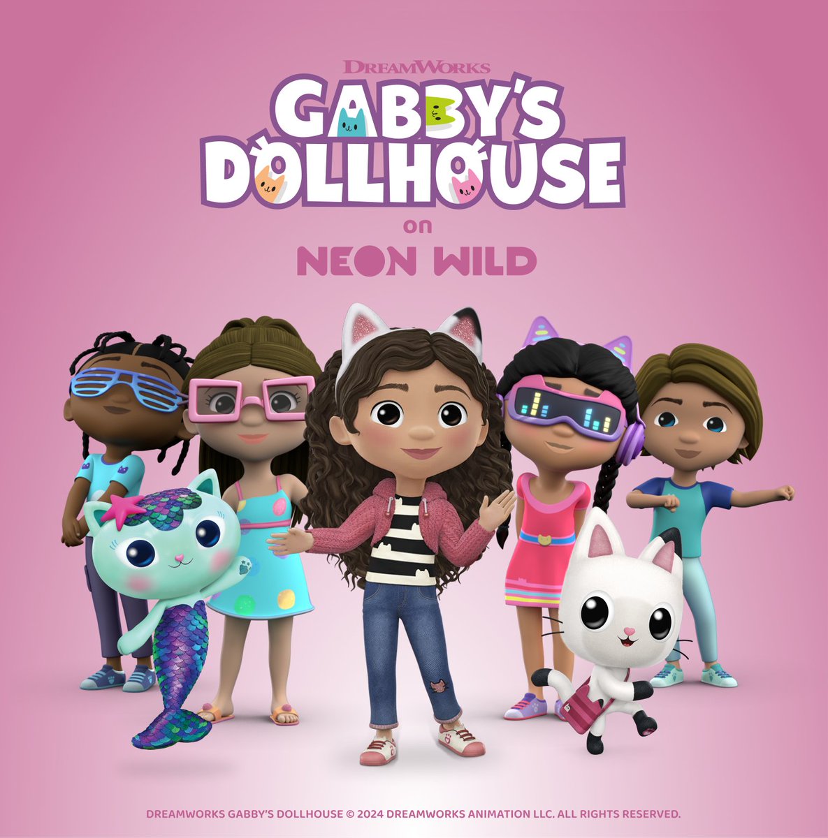 Gabby’s Dollhouse now available on @neon__wild!😻 An all new #GabbysDollhouse adventure is now available on the #NeonWild app. Kids can create their own avatar and join Gabby and the Gabby Cats as they put on the first ever Cat-tastic Talent Show!