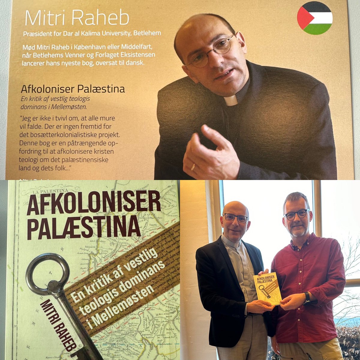 Excited to see my newest book on “Decolonizing Palestine:A critique of western theology!” available now in Danish. Thank you Niels-Peter Lund Jacobsen for working on the translation.