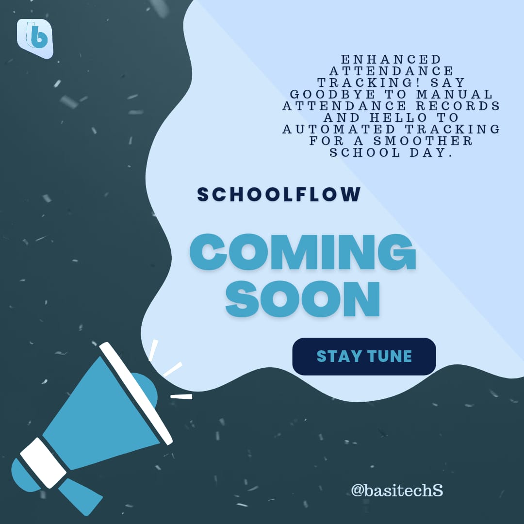 BasitechS's tweet image. Get ready for smoother school days with School Flow&apos;s Enhanced Attendance Tracking feature! Say goodbye to manual records and hello to automated tracking. Stay tuned for the launch of School Flow app! #SchoolFlow #AttendanceTracking #ComingSoon 📱🏫🚀