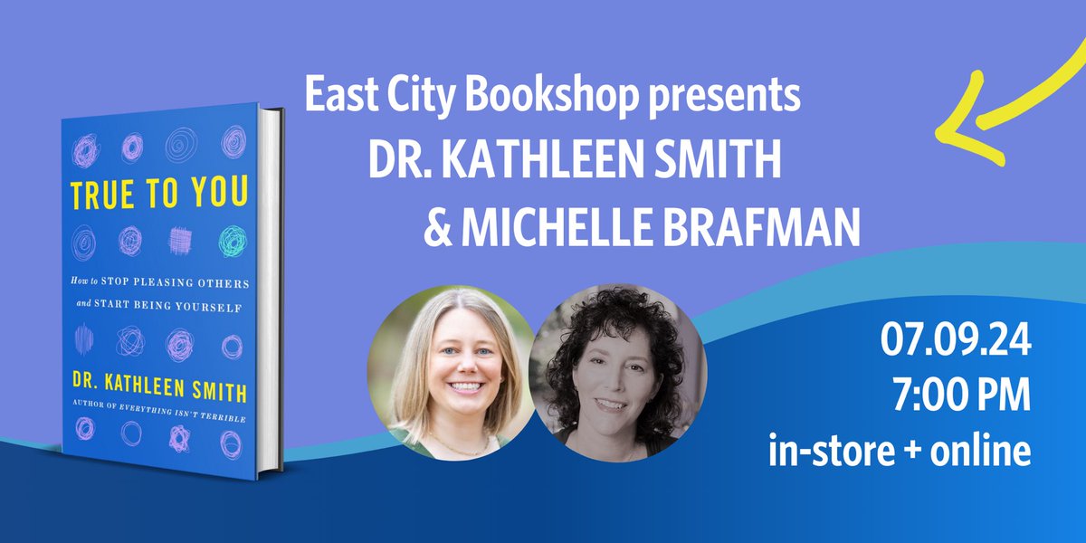 Don’t miss our panel with Dr. Kathleen Smith and Michelle Brafman, in store and online 7/9 at 7pm! Pre-Order “True to You” on our website! eventbrite.com/e/hybrid-event…