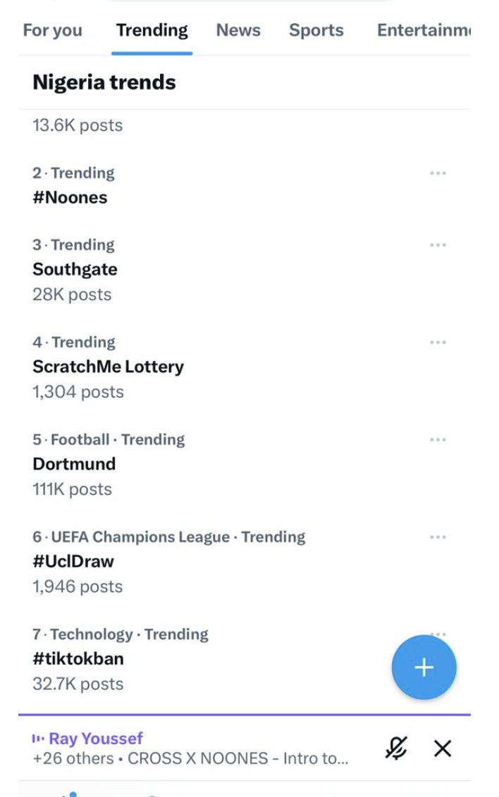 noonesapp's tweet photo. #NoOnes is trending in #Nigeria on X! 📈 We'd like to express our gratitude to all our users standing strong with us. Together, we'll triumph on this #P2P journey! 🙌🚀 

#USDT #Bitcoin #Freedom #WeAreNoOnes https://t.co/EWJrfjqxUz