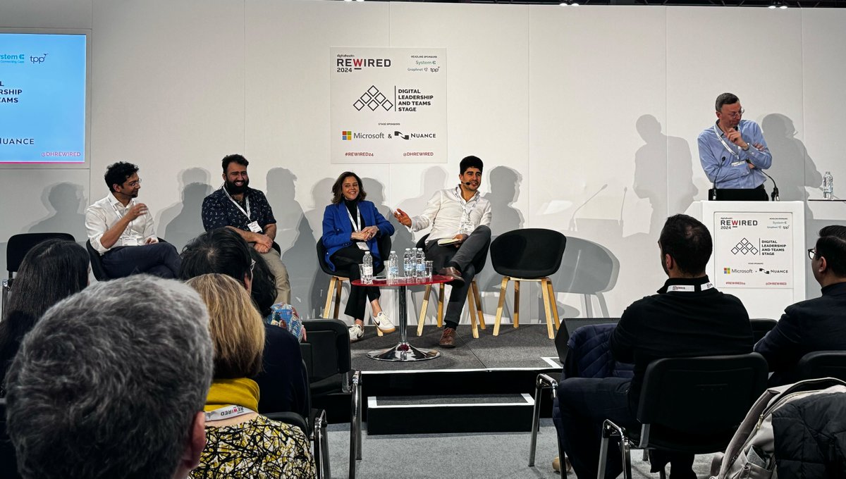 Yesterday, our Founder @jacobnhaddad took part in the @DHRewired Big Debate - 'Do we need to be far more radical about using digital to transform healthcare?' L-R: @rishi_das_gupta, @haris_shuaib, @DrNadineHH, @jacobnhaddad, @drpj41 #Rewired24 #HealthTech #Accurx